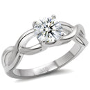 Vintage Rings TK065 Stainless Steel Ring with AAA Grade CZ