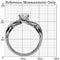 Vintage Rings TK065 Stainless Steel Ring with AAA Grade CZ