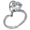 Vintage Rings TK067 Stainless Steel Ring with AAA Grade CZ