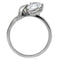 Vintage Rings TK067 Stainless Steel Ring with AAA Grade CZ