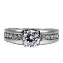 Vintage Rings TK068 Stainless Steel Ring with AAA Grade CZ