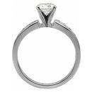 Vintage Rings TK068 Stainless Steel Ring with AAA Grade CZ