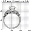 Vintage Rings TK069 Stainless Steel Ring with AAA Grade CZ