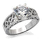 Vintage Rings TK069 Stainless Steel Ring with AAA Grade CZ