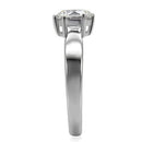 Vintage Rings TK071 Stainless Steel Ring with AAA Grade CZ