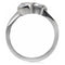 Vintage Rings TK072 Stainless Steel Ring with AAA Grade CZ