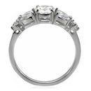 Vintage Rings TK073 Stainless Steel Ring with AAA Grade CZ