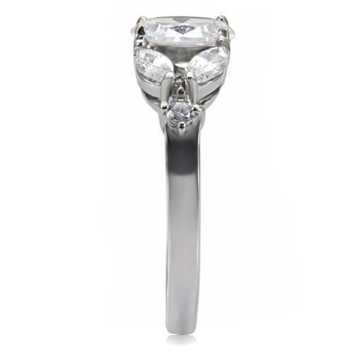 Vintage Rings TK073 Stainless Steel Ring with AAA Grade CZ