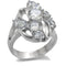 Vintage Rings TK074 Stainless Steel Ring with AAA Grade CZ