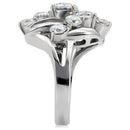 Vintage Rings TK074 Stainless Steel Ring with AAA Grade CZ