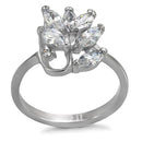 Vintage Rings TK075 Stainless Steel Ring with AAA Grade CZ