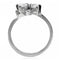 Vintage Rings TK075 Stainless Steel Ring with AAA Grade CZ