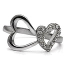 Vintage Rings TK077 Stainless Steel Ring with AAA Grade CZ