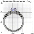 Vintage Rings TK079 Stainless Steel Ring with AAA Grade CZ