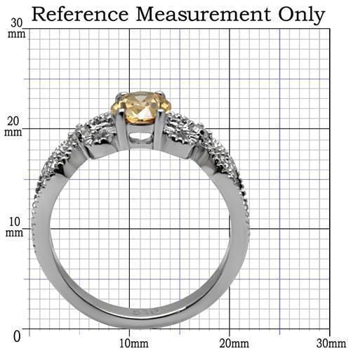 Vintage Rings TK080 Stainless Steel Ring with AAA Grade CZ