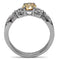 Vintage Rings TK080 Stainless Steel Ring with AAA Grade CZ