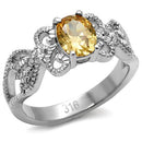 Vintage Rings TK080 Stainless Steel Ring with AAA Grade CZ