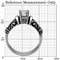 Vintage Rings TK082 Stainless Steel Ring with AAA Grade CZ