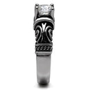 Vintage Rings TK082 Stainless Steel Ring with AAA Grade CZ