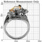 Vintage Rings TK083 Stainless Steel Ring with AAA Grade CZ