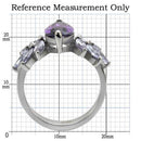 Vintage Rings TK085 Stainless Steel Ring with AAA Grade CZ in Amethyst