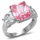 Vintage Rings TK088 Stainless Steel Ring with AAA Grade CZ in Rose