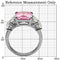 Vintage Rings TK088 Stainless Steel Ring with AAA Grade CZ in Rose