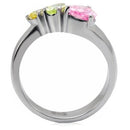 Vintage Rings TK091 Stainless Steel Ring with AAA Grade CZ