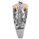 Vintage Rings TK092 Stainless Steel Ring with AAA Grade CZ