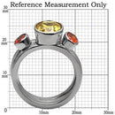 Vintage Rings TK095 Stainless Steel Ring with AAA Grade CZ