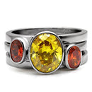 Vintage Rings TK095 Stainless Steel Ring with AAA Grade CZ