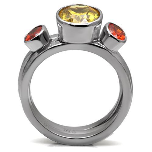 Vintage Rings TK095 Stainless Steel Ring with AAA Grade CZ