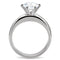 Vintage Rings TK097 Stainless Steel Ring with AAA Grade CZ