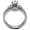 Vintage Rings TK099 Stainless Steel Ring with AAA Grade CZ