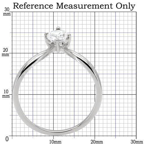 Vintage Rings TK0W260 Stainless Steel Ring with AAA Grade CZ