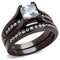 Vintage Rings TK0W383DC Dark Brown (coffee) Stainless Steel Ring with CZ