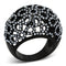 Vintage Rings TK1003 Black - Stainless Steel Ring with Top Grade Crystal