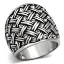 Vintage Rings TK1007 Stainless Steel Ring with Top Grade Crystal