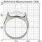 Vintage Rings TK100 Stainless Steel Ring with AAA Grade CZ