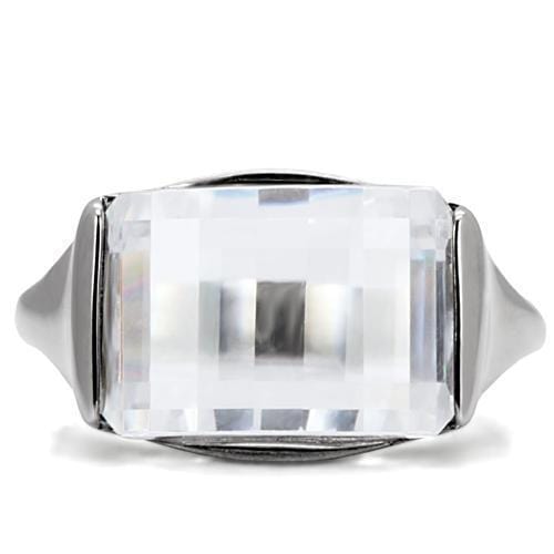 Vintage Rings TK100 Stainless Steel Ring with AAA Grade CZ