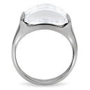 Vintage Rings TK100 Stainless Steel Ring with AAA Grade CZ