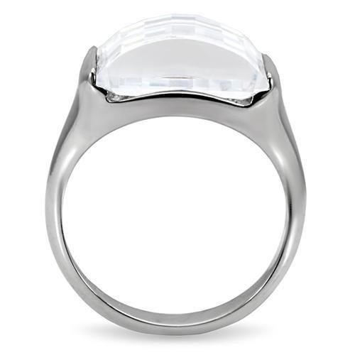 Vintage Rings TK100 Stainless Steel Ring with AAA Grade CZ