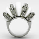 Vintage Rings TK1011 Stainless Steel Ring with Top Grade Crystal