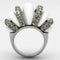 Vintage Rings TK1011 Stainless Steel Ring with Top Grade Crystal