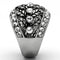 Vintage Rings TK1015 Stainless Steel Ring with Top Grade Crystal