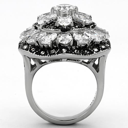 Vintage Rings TK1016 Stainless Steel Ring with AAA Grade CZ