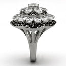 Vintage Rings TK1016 Stainless Steel Ring with AAA Grade CZ