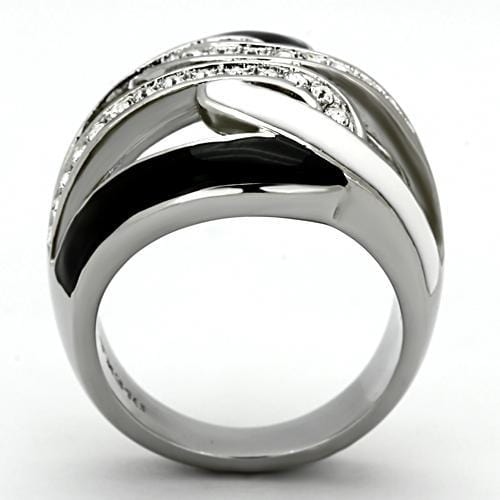 Vintage Rings TK1018 Stainless Steel Ring with Top Grade Crystal