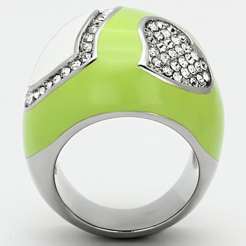 Vintage Rings TK1021 Stainless Steel Ring with Top Grade Crystal