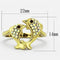 Gold Plated Rings TK1023 Gold - Stainless Steel Ring with Top Grade Crystal